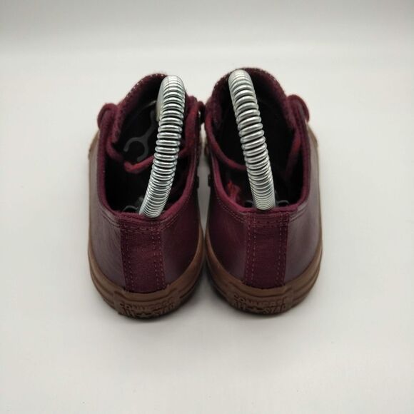 Converse Chuck Taylor All Star Low Ox Red Sangria Gum Sneakers Youth Size 2 - Picture 4 of 8